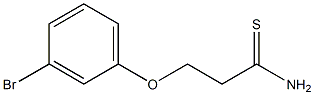 3-(3-bromophenoxy)propanethioamide Struktur