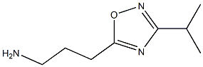 3-(3-isopropyl-1,2,4-oxadiazol-5-yl)propan-1-amine Struktur