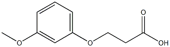 3-(3-methoxyphenoxy)propanoic acid Struktur