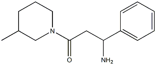 3-(3-methylpiperidin-1-yl)-3-oxo-1-phenylpropan-1-amine Struktur