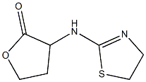 3-(4,5-dihydro-1,3-thiazol-2-ylamino)oxolan-2-one Struktur