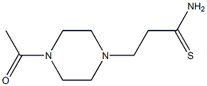 3-(4-acetylpiperazin-1-yl)propanethioamide Struktur