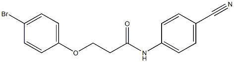 3-(4-bromophenoxy)-N-(4-cyanophenyl)propanamide Struktur