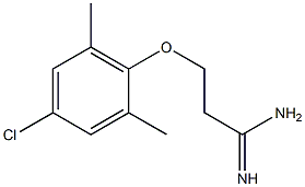 3-(4-chloro-2,6-dimethylphenoxy)propanimidamide Struktur