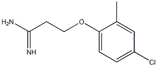 3-(4-chloro-2-methylphenoxy)propanimidamide Struktur