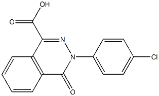 3-(4-chlorophenyl)-4-oxo-3,4-dihydrophthalazine-1-carboxylic acid Struktur