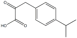 3-(4-isopropylphenyl)-2-oxopropanoic acid Struktur