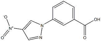 3-(4-nitro-1H-pyrazol-1-yl)benzoic acid Struktur