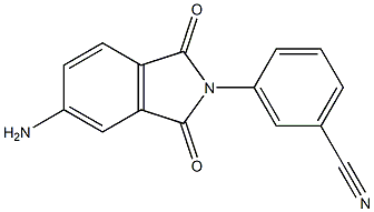 3-(5-amino-1,3-dioxo-2,3-dihydro-1H-isoindol-2-yl)benzonitrile Struktur