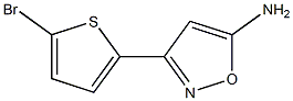 3-(5-bromothiophen-2-yl)-1,2-oxazol-5-amine Struktur