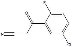 3-(5-chloro-2-fluorophenyl)-3-oxopropanenitrile Struktur