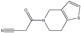 3-(6,7-dihydrothieno[3,2-c]pyridin-5(4H)-yl)-3-oxopropanenitrile Struktur