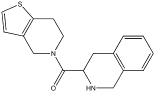 3-(6,7-dihydrothieno[3,2-c]pyridin-5(4H)-ylcarbonyl)-1,2,3,4-tetrahydroisoquinoline Struktur