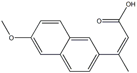 3-(6-methoxynaphthalen-2-yl)but-2-enoic acid Struktur