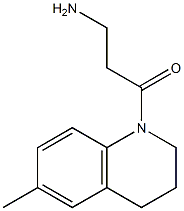 3-(6-methyl-3,4-dihydroquinolin-1(2H)-yl)-3-oxopropan-1-amine Struktur