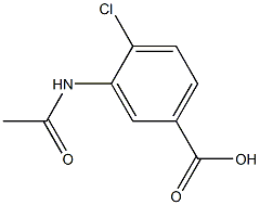 3-(acetylamino)-4-chlorobenzoic acid Struktur