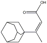 3-(adamantan-1-yl)but-2-enoic acid Struktur