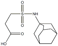 3-(adamantan-1-ylsulfamoyl)propanoic acid Struktur