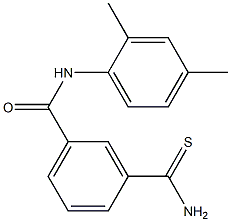 3-(aminocarbonothioyl)-N-(2,4-dimethylphenyl)benzamide Struktur