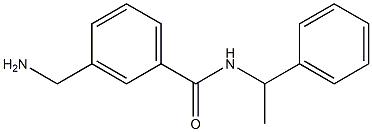 3-(aminomethyl)-N-(1-phenylethyl)benzamide Struktur