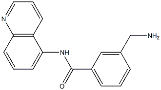 3-(aminomethyl)-N-(quinolin-5-yl)benzamide Struktur