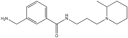 3-(aminomethyl)-N-[3-(2-methylpiperidin-1-yl)propyl]benzamide Struktur