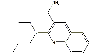 3-(aminomethyl)-N-butyl-N-ethylquinolin-2-amine Struktur