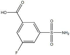 3-(aminosulfonyl)-5-fluorobenzoic acid Struktur