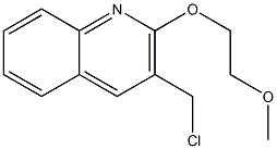 3-(chloromethyl)-2-(2-methoxyethoxy)quinoline Struktur