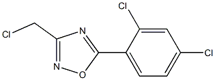 3-(chloromethyl)-5-(2,4-dichlorophenyl)-1,2,4-oxadiazole Struktur