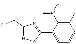 3-(chloromethyl)-5-(3-methyl-2-nitrophenyl)-1,2,4-oxadiazole Struktur