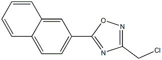 3-(chloromethyl)-5-(naphthalen-2-yl)-1,2,4-oxadiazole Struktur