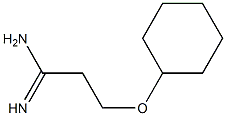 3-(cyclohexyloxy)propanimidamide Struktur