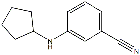 3-(cyclopentylamino)benzonitrile Struktur