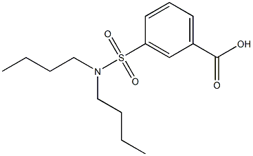 3-(dibutylsulfamoyl)benzoic acid Struktur