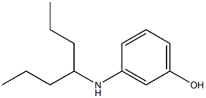 3-(heptan-4-ylamino)phenol Struktur