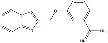 3-(imidazo[1,2-a]pyridin-2-ylmethoxy)benzenecarboximidamide Struktur