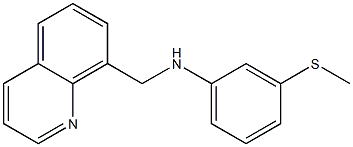 3-(methylsulfanyl)-N-(quinolin-8-ylmethyl)aniline Struktur