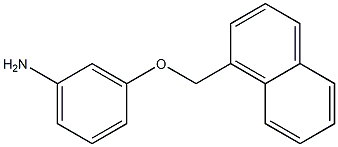 3-(naphthalen-1-ylmethoxy)aniline Struktur