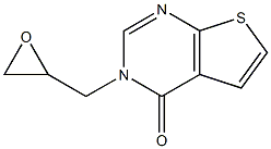 3-(oxiran-2-ylmethyl)-3H,4H-thieno[2,3-d]pyrimidin-4-one Struktur