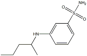 3-(pentan-2-ylamino)benzene-1-sulfonamide Struktur