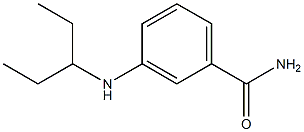 3-(pentan-3-ylamino)benzamide Struktur