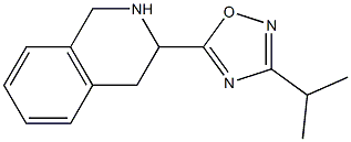 3-(propan-2-yl)-5-(1,2,3,4-tetrahydroisoquinolin-3-yl)-1,2,4-oxadiazole Struktur