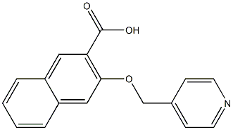 3-(pyridin-4-ylmethoxy)naphthalene-2-carboxylic acid Struktur