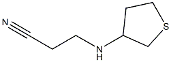 3-(thiolan-3-ylamino)propanenitrile Struktur