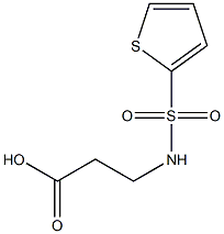 3-(thiophene-2-sulfonamido)propanoic acid Struktur