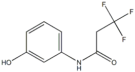 3,3,3-trifluoro-N-(3-hydroxyphenyl)propanamide Struktur