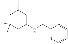 3,3,5-trimethyl-N-(pyridin-2-ylmethyl)cyclohexan-1-amine Struktur