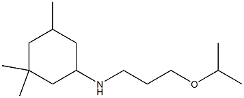 3,3,5-trimethyl-N-[3-(propan-2-yloxy)propyl]cyclohexan-1-amine Struktur