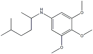 3,4,5-trimethoxy-N-(5-methylhexan-2-yl)aniline Struktur